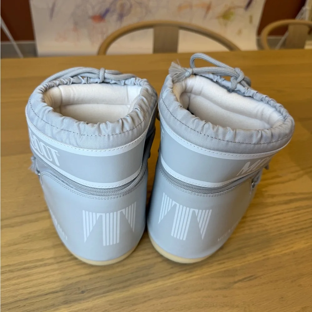 Moon Boot Women's Light Gray Winter Boots - Picture 3 of 8